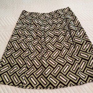 Michael Kors green/white/brown skirt size 6